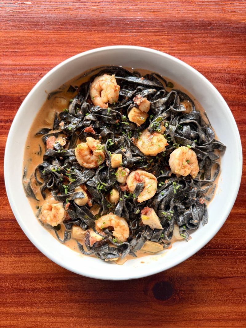 Seafood Fettuccini Nero